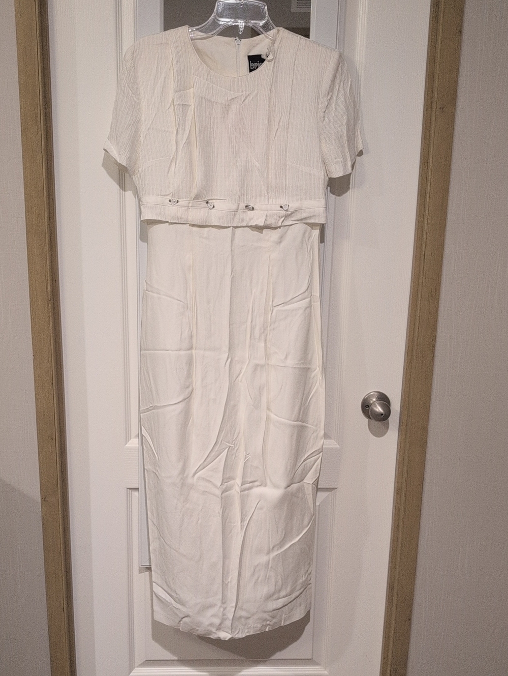 White Cropped Top Dress